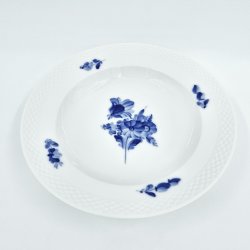 Bl Blomst Flettet Dyb Tallerken nr. 10-8105. sortering 2 