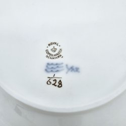 Musselmalet Halvblonde Ovalt fad nr. 1-628. sorterin 1 