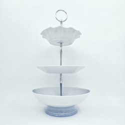 Mgestel 3 Etagers Opsats Uden Guldkant 