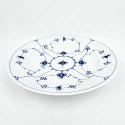 Musselmalet Riflet Middagstallerken nr. 1-175. sortering 2  