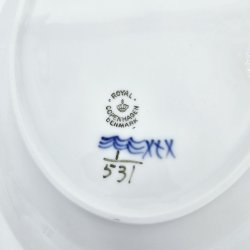 Musselmalet Halvblonde Ovalt Fad nr. 1-531. sorterin 2 