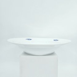 Bl Blomst Flettet Dyb Tallerken nr. 10-8106. sortering 2  