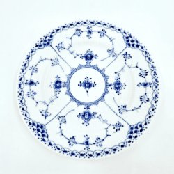 Musselmalet Halvblonde Kagetallerken nr. 574. sortering 2  