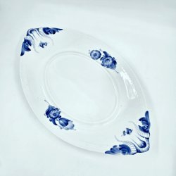 Bl� Blomst Flettet Terrin &amp; Underfad nr. 10-8134. sortering 3  