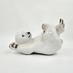 Royal Copenhagen Figur Liggende Isbj�rneunge nr. 537. sortering 1  