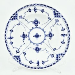 Musselmalet Halvblonde Dyb Tallerken nr. 1-567. sortering 1  