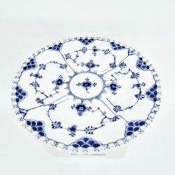 Musselmalet Helblonde Sildetallerken nr. 1-1086. sortering 3  