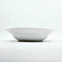 Musselmalet Riflet Dyb Tallerken nr. 1-500. sortering 2 Hotelporceln 