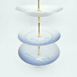 Mgestel 3 Etagers Opsats Med Guldkant  