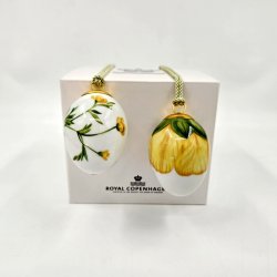 Royal Copenhagen P�ske�g Sm�rblomst &amp; Sm�rblomst Blade 2021. Sortering 1