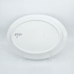 Musselmalet Halvblonde Ovalt fad nr. 1-628. sorterin 1 