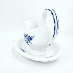 Bl� Blomst Flettet Sovsesk�l nr. 10-8069. sortering 2 