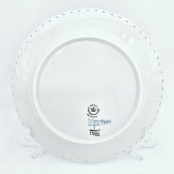 Musselmalet Helblonde Sildetallerken nr. 1-1086. sortering 1