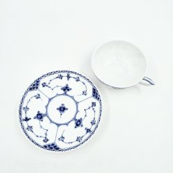 Musselmalet Halvblonde Tekop nr. 1-525. sortering 2 