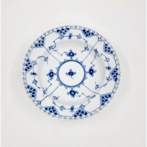 Musselmalet Helblonde Dyb Tallerken nr. 604. sortering 1 