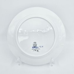 Musselmalet Riflet Frokosttallerken nr. 1-178. sortering 1 