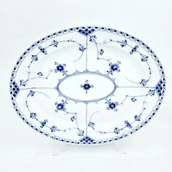 Musselmalet Halvblonde Ovalt fad nr. 1-640. sortering 1 