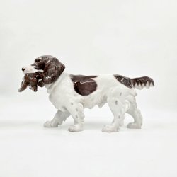 B &amp; G Figur Spaniel Med Fugl nr. 2061. sortering 2