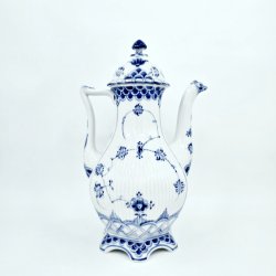 Musselmalet Helblonde Stor Kaffekande nr. 1-1202. sortering 2 