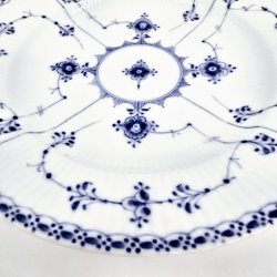 Musselmalet Halvblonde Middagstallerken nr. 1-571. sortering 2 