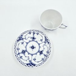 Musselmalet Halvblonde Espressokop nr. 1-528. sortering 3 