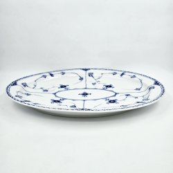 Musselmalet Halvblonde Ovalt Fad nr. 1-535. sortering 2  