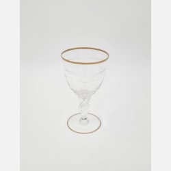 Mgeglas Rdvinsglas Med Guldkant