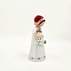 Royal Copenhagen Figur Pige Med Julesok nr. 093. sortering 1 
