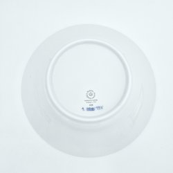 Musselmalet Riflet Dyb Tallerken nr. 608. sortering 2 