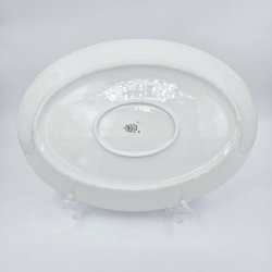 Mgestel Ovalt Fad nr. 15 Uden Guldkant 2 sortering  