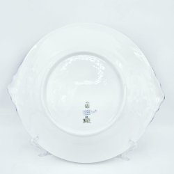 Bl� Blomst Flettet Rundt Fad nr. 10-8162. sortering 1 