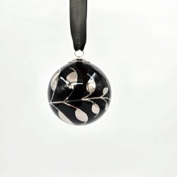 Sort Mega Riflet Julekugle. 1 sortering    