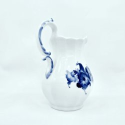 Bl� Blomst Kantet Stor Kande nr. 10-8526. sortering 2  