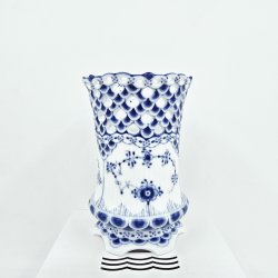 Musselmalet Helblonde Vase nr. 1-1016. sortering 2 