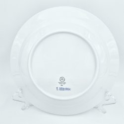 Musselmalet Riflet Dyb Tallerken nr. 607. sortering 2  