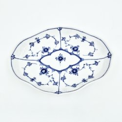 Musselmalet Riflet Oval Asiet nr. 1-147. sortering 1