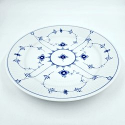 Musselmalet Riflet Middagstallerken nr. 627. sortering 2 