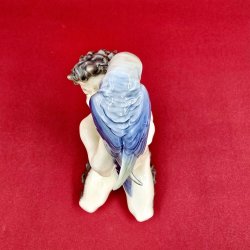 Royal Copenhagen Figur Faun Med Papegje nr. 752. sortering 1 