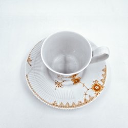 Royal Copenhagen Multifarvet Elements Tangerine Hjhankskop nr. 093. sortering 1 