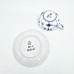 Musselmalet Riflet Tekop nr. 1-76. sortering 1