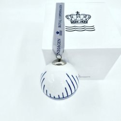 Bl� Mega Riflet Julekugle. 1 sortering