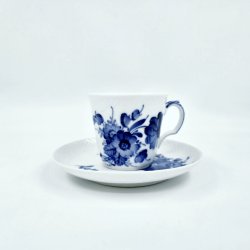 Bl� Blomst Svejfet Espressokop nr. 10-1546. sortering 1 