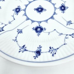 B &amp; G Musselmalet Riflet Sildetallerken nr. 179. sortering 2  