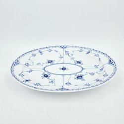 Musselmalet Halvblonde Ovalt Fad nr. 1-532. sorterin 1  