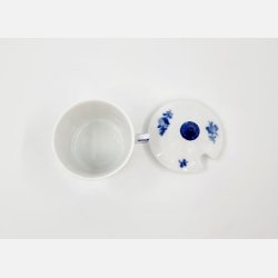 Bl Blomst Kantet Sennepskrukke nr. 10-8570. sortering 1