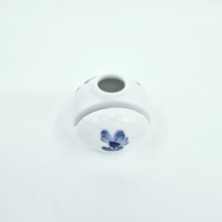 Bl Blomst Flettet Kuvert Vase / Bordkortholder nr. 10-8176. sortering 1 Sjlden 