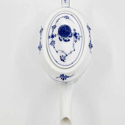 Musselmalet Riflet Oval Tekande nr. 1-253. sortering 1 