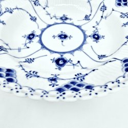 Musselmalet Helblonde Dyb Tallerken nr. 1-1170. sortering 1 