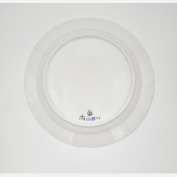 Musselmalet Riflet Fad Stort Rundt nr.1-108. sorterin 2 