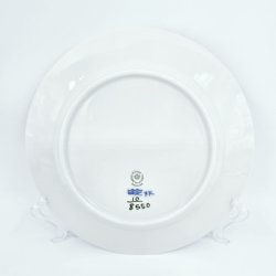 Bl� Blomst Kantet Frokosttallerken nr. 10-8550. sortering 3  